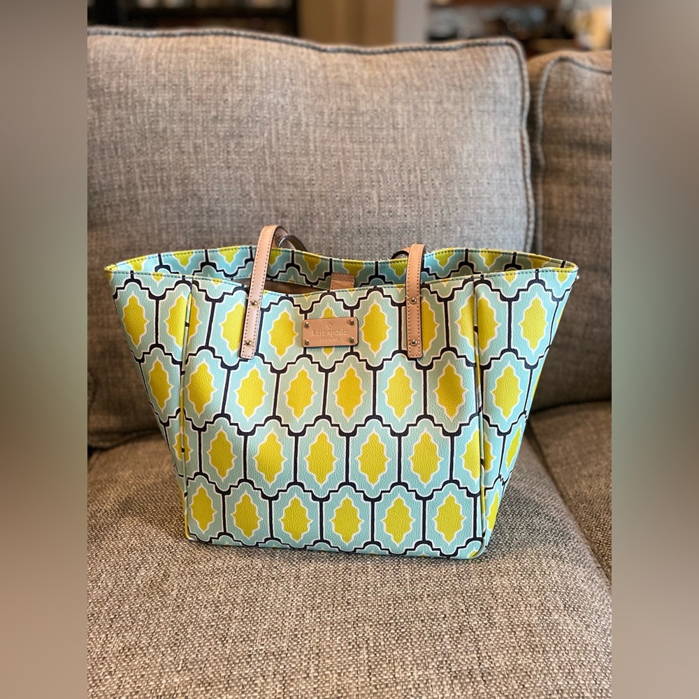 Authentic Kate Spade Cabana Tile Sidney Tote Bag